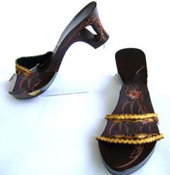 Unique wooden sandals