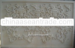 stone wall panel carving