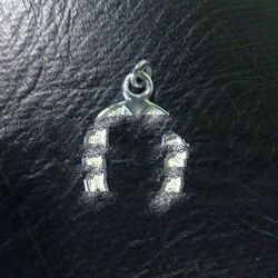 PCFMN01 - 925 Sterling Silver Charm Pendant Saddle Horseshoe