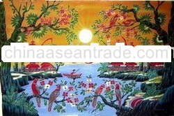 [super Deal]moonlight At The Beach Batik Painting