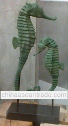 wooden sea horse