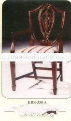 Shiel back Carver Mahogany Indoor Furniture.