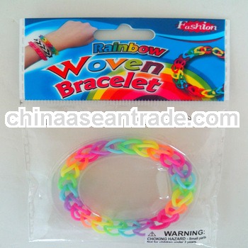 rainbow silicone bracelet