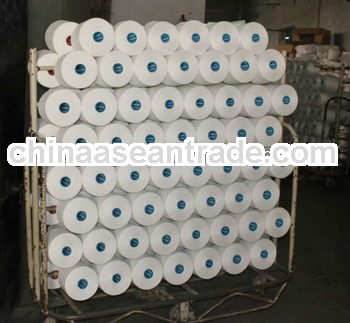 raw white 40/1 polyester pure virgin spun yarn