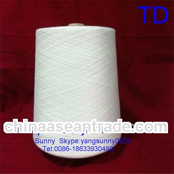 raw white 40s virgin polyester yarn