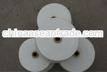 raw white close virgin spun polyester yarn