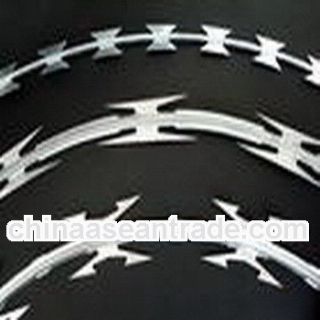 razor barbed wire/hot dipped galvanized razor barbed wire