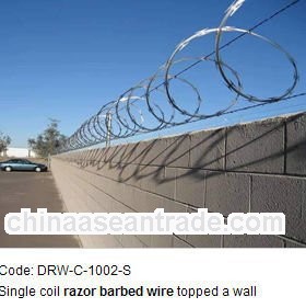 razor barbed wire/razor barbed wire mesh fence