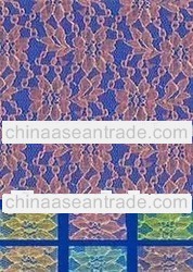 Polyester / Nylon Rigid All-Over Raschel Lace