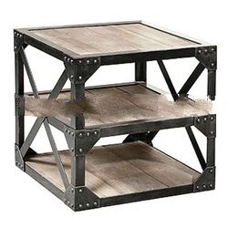 Industrialized Salvage Side Table