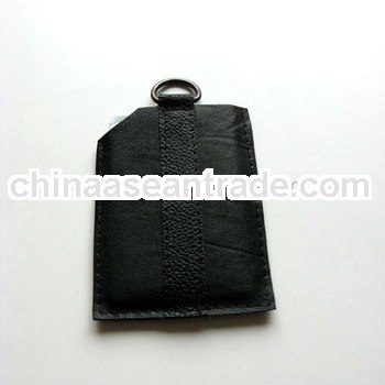 recycled leather name card case by eco design