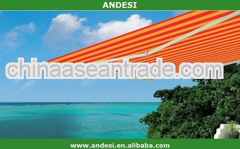 residential retractable folding arm awning