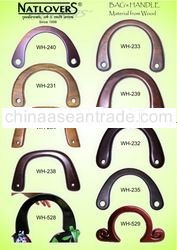 U-Shape Wooden Handles For Ladies Handbags