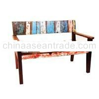 TEAK BOAT WOOD FURNITURE BENCH