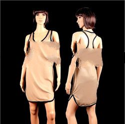 Latest Design Stretchable Sleeveless Ice Cotton Dress