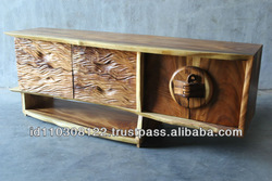 Show Cabinet Slab Wood