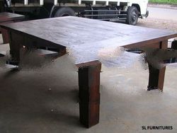 Coffee Table with Solid Wood in Top - Wooden Coffee Table with Drawer