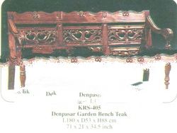 Denpasar Garden Bench Teak