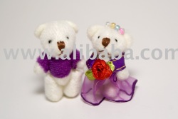 3. 5cm Lover Bear (1 pair) Purple