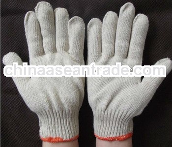 safety knit gloves orange cuff