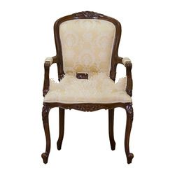 Mahogany Classic Dining Chair with Arms