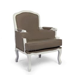 FRENCH SHABBY FURNITURE OF LINEN SOFA CHAIR