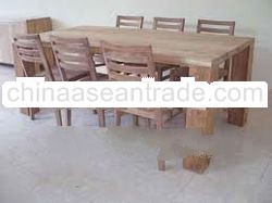 flat table modern 200x100 cm + columbia chairs