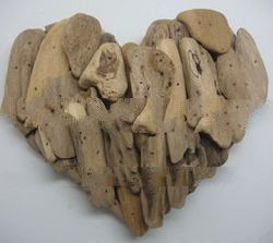 Driftwood heart