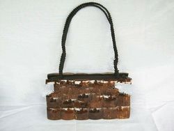 Coconut Shell Handbag 3x6 Rope Handle