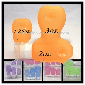 silicone squeezable bottle/wholesale mini champagne bottles