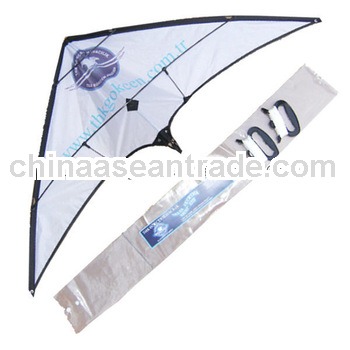 simple logo printing quad line stunt kite for sale