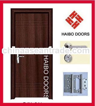 single Interior PVC wooden Door design for room (HB-041)