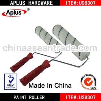 single stripe red handle synthetic paint roller