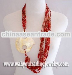 glass beads necklace