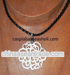 mother of pearl necklace carving art