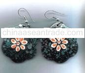 Coco Shell Paintedearring