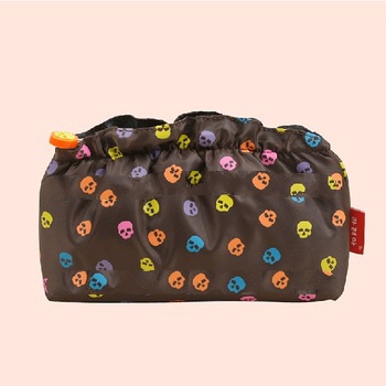 skull beautiful cosmetic make up bag for women