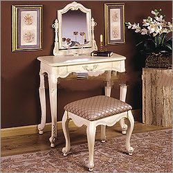 Powell 877-290 - Hills of Provence 32" Antique White Vanity Set