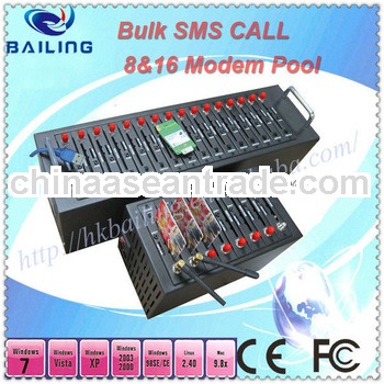 sms broadcaster 8 Port modem pool /bulk sms