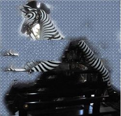 Best Quality Decorative Riding Rocking Wooden Zebra