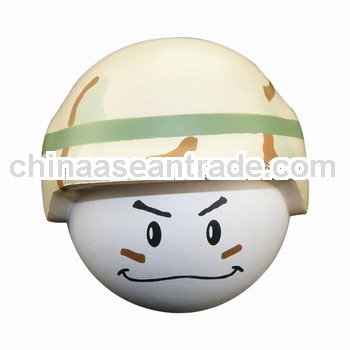 soldier head anti stress ball