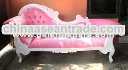 Pink Chaise Lounge - Indoor Furniture