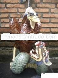 Ceramic Statue Fighting Animal