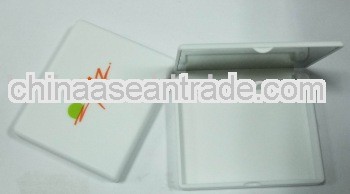 square shape pill box with cosmetic mirror