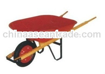 square wood handle construction wheelbarrow wh4200