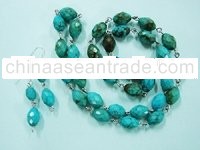 turquoise necklace & earrings set