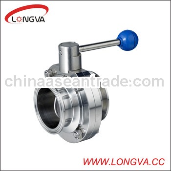 stainless ferrule end butterfly valve