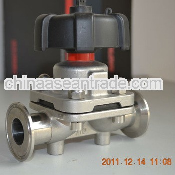 stainless steel clamp handle sanitary diaphragm valve