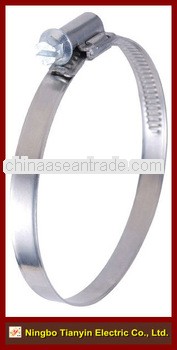 stainless steel non perforated hose clamp