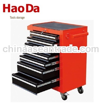 steel tool trolley with seven dawers